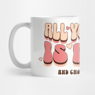 Retro All You Need is Chocolate Cake Mug